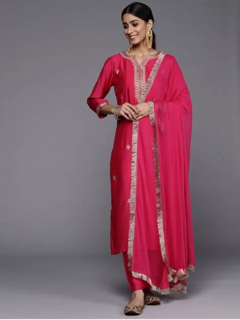 Saara Pink Viscose Fancy Kurti Size Set Collection