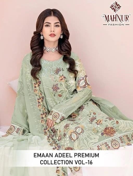 Pakistani Salwar Suit Mahnur Emaan Adeel Premium Collection Vol 16001