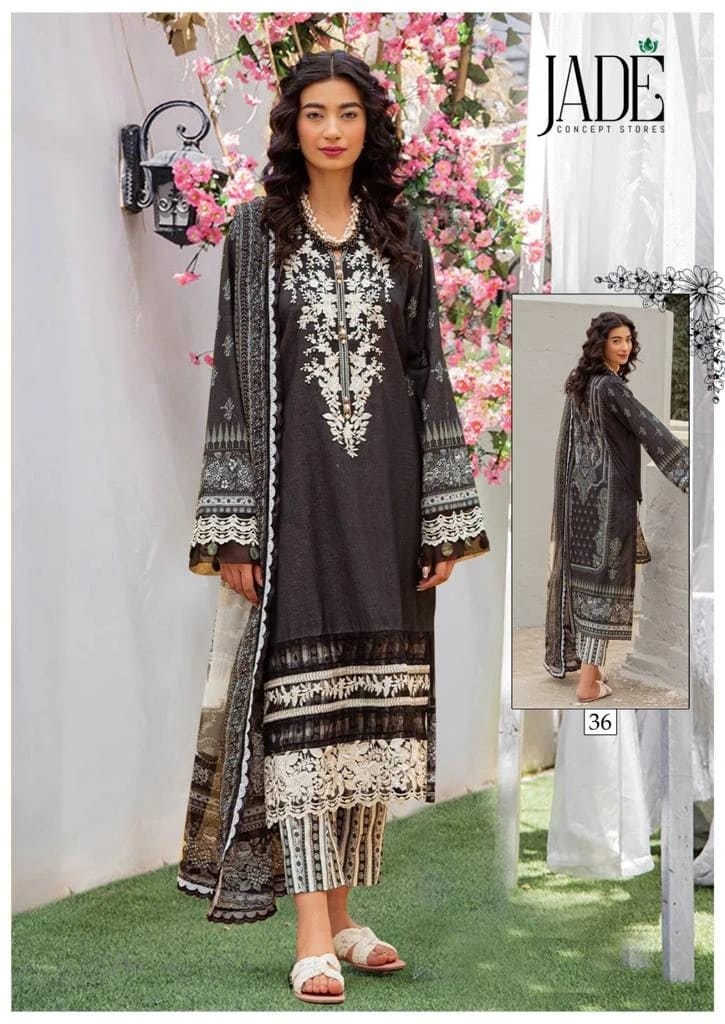Jade Chevron Vol 4 Cotton Pakistani Dress Material Collection