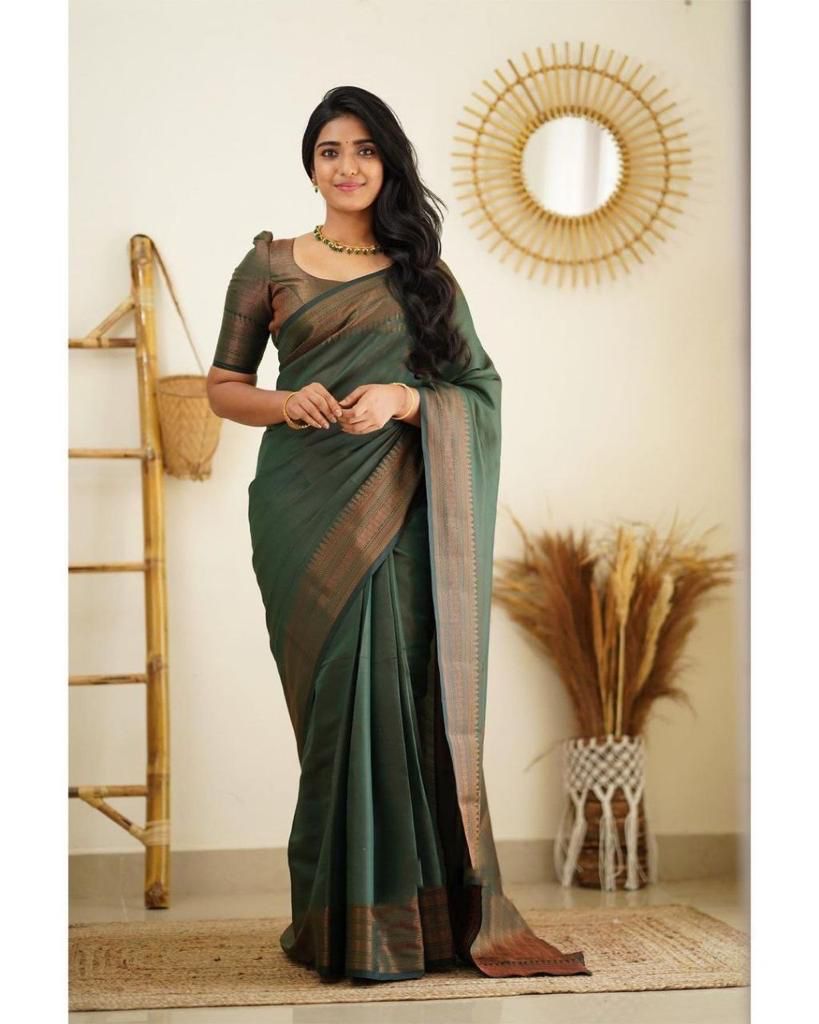 KP Casual Wear Banarasi Lichi Silk Saree Collection