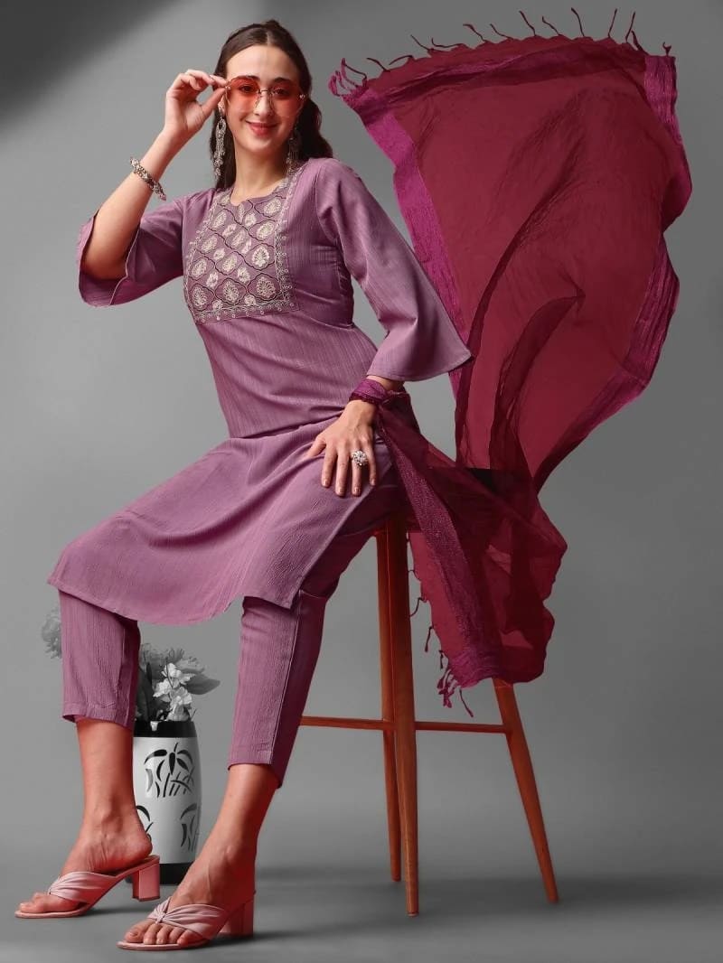 357 Purple Readymade Dress Collection