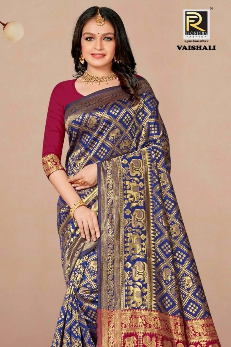 Ronisha Vaishali Banarasi Silk Saree Best Price Online