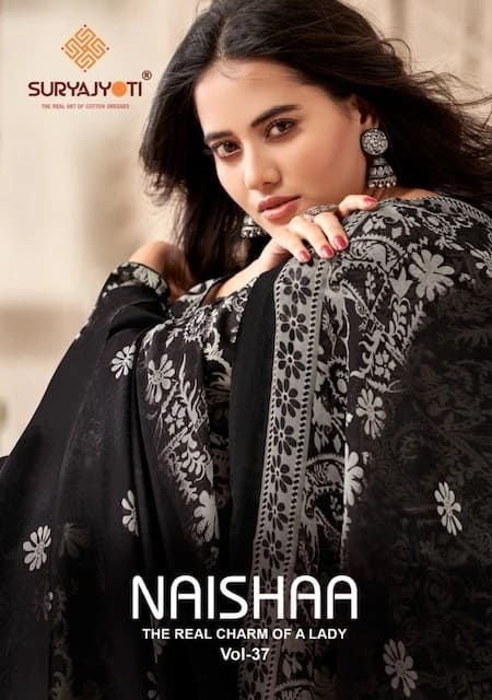 Naishaa Vol 37 Suryajyoti Cotton Printed Dress Material Best Offer