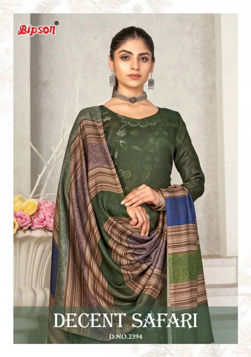 Bipson Decent Safari 2394 Designer Pashmina Dress Material Collection