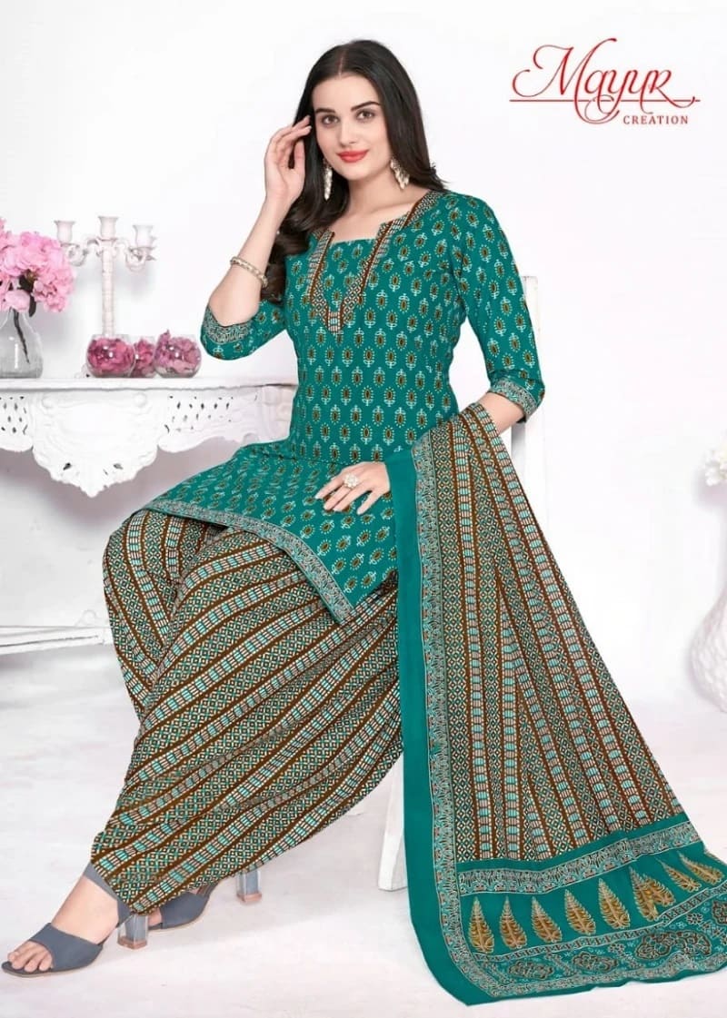 Mayur Gamthi Vol 4 Cotton Patiyala Dress Material Collection