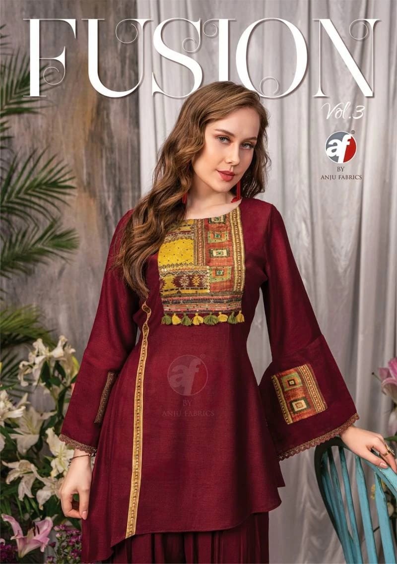 Af Fusion Vol 3 Afgani Style Kurti With Pant Collection