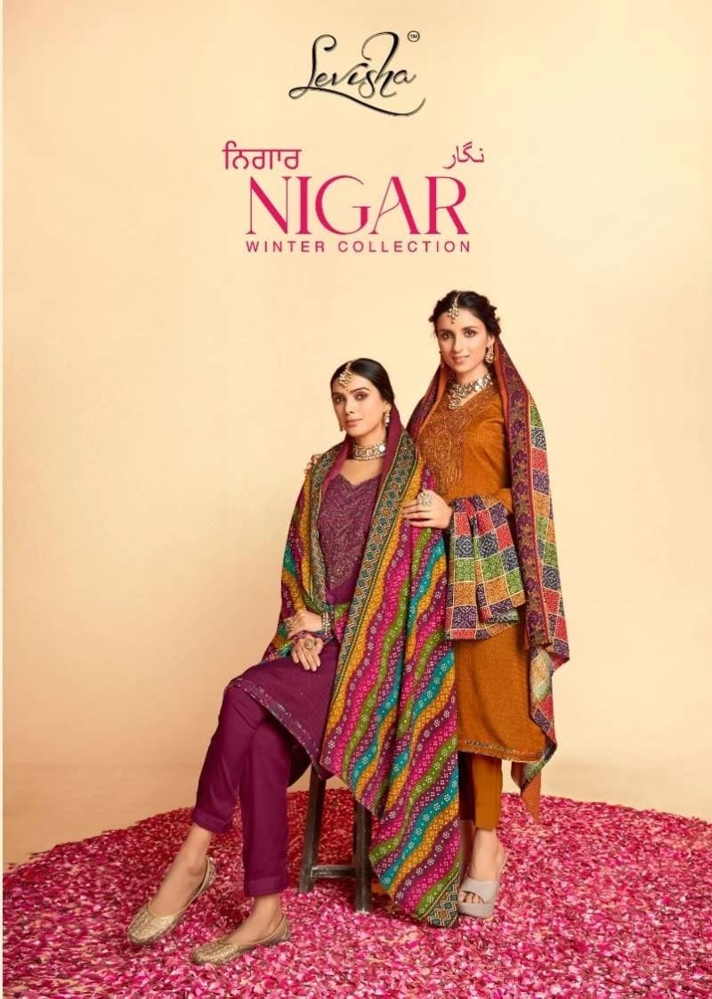 Levisha Nigar Pure Pashmina Salwar Suits Collection