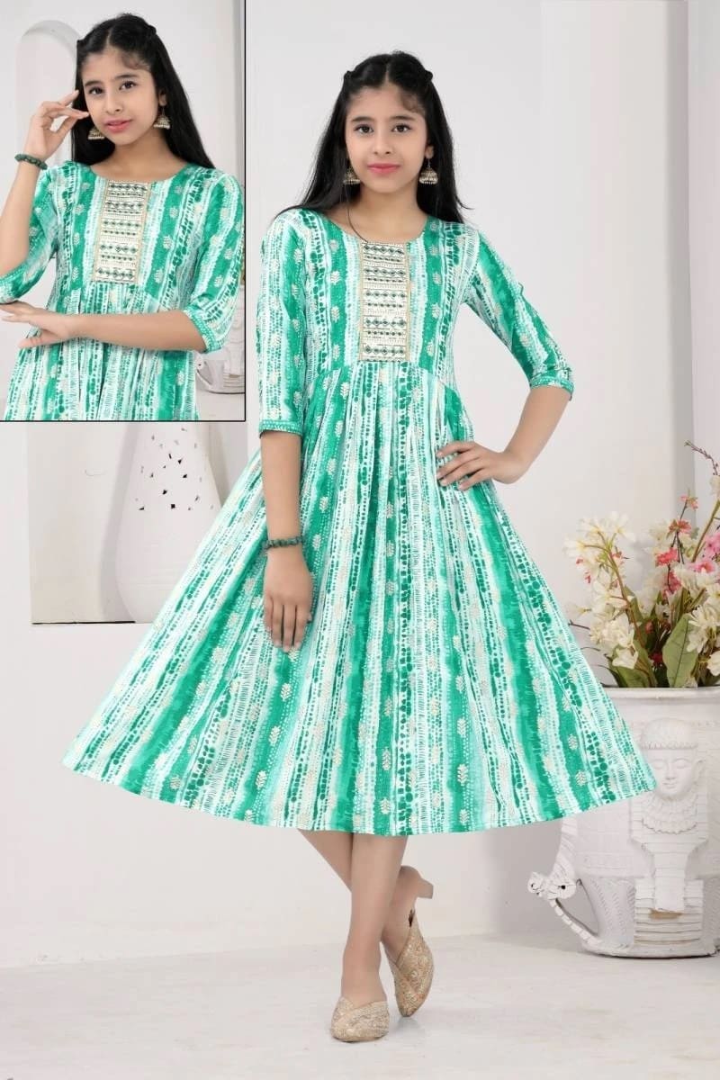 Gargi 8304 Rayon Long Kurti Girls Wear Collection