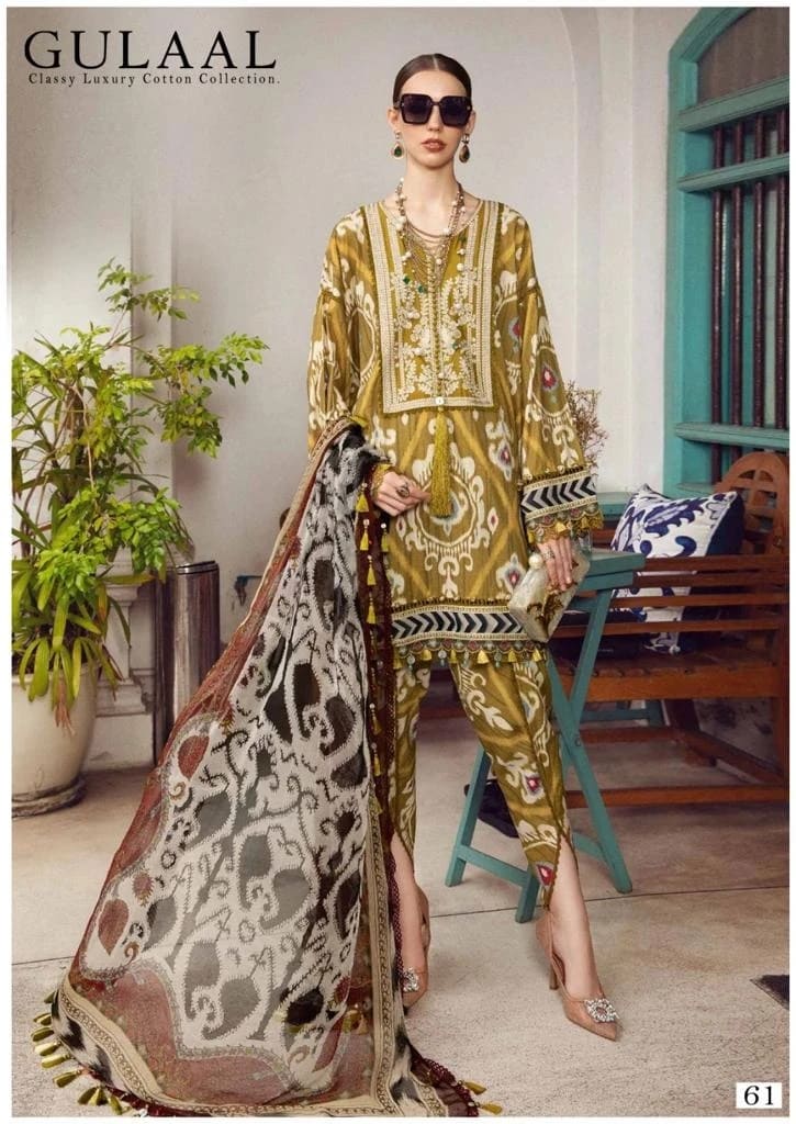 Gulaal Classy Luxury Cotton Collection Vol 7 Karachi Pakistani Dress Material