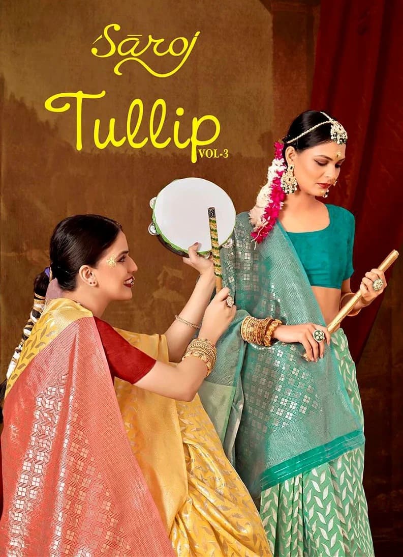 Saroj Tulip Vol 3 Soft Cotton Rich Pallu Saree Collection