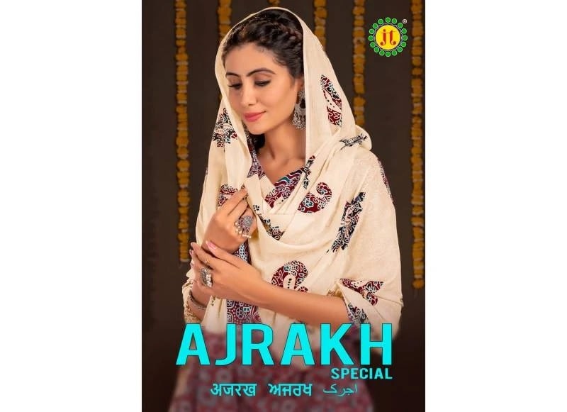 Jt Ajrakh Designer Pure Cotton Dress Material Collection