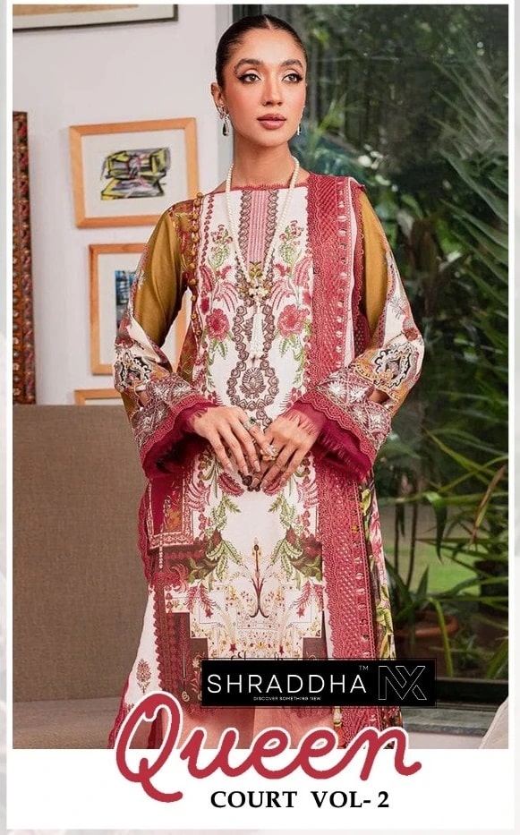 Shraddha Nx Queen Court Vol 2 Chiffon Pakistani Suits Collection