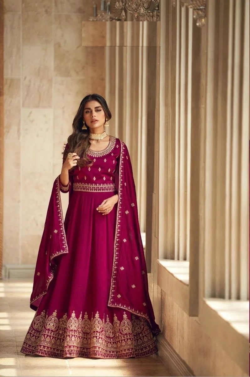Noorjaha 9641 To 9644 Silk Designer Gown Collection