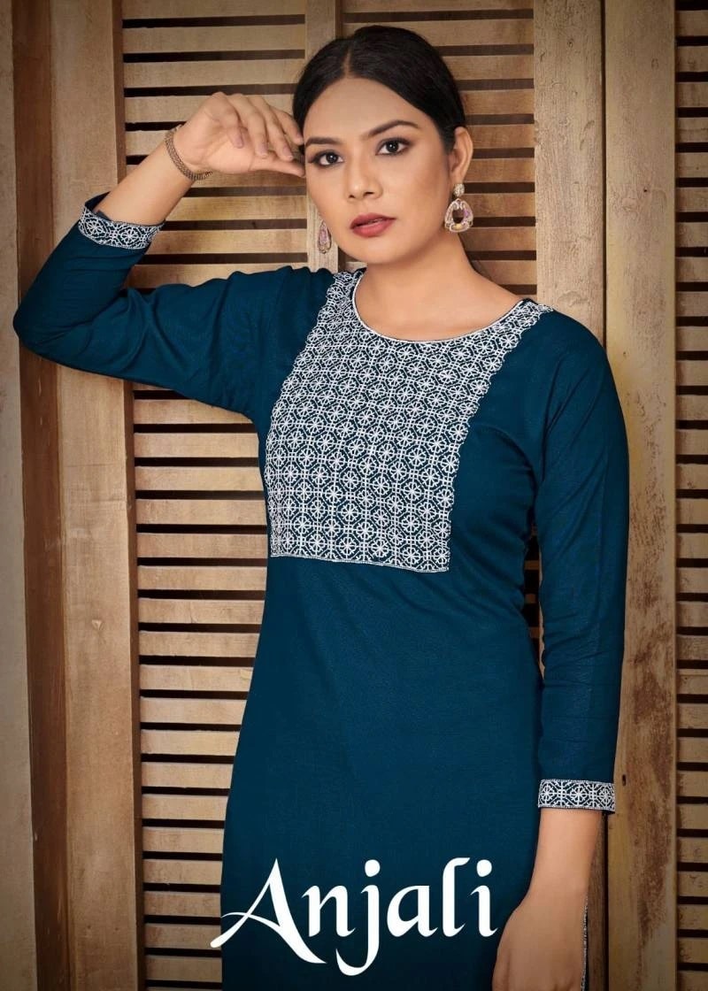 Anjali 1 Embroidery Casual Kurti Collection