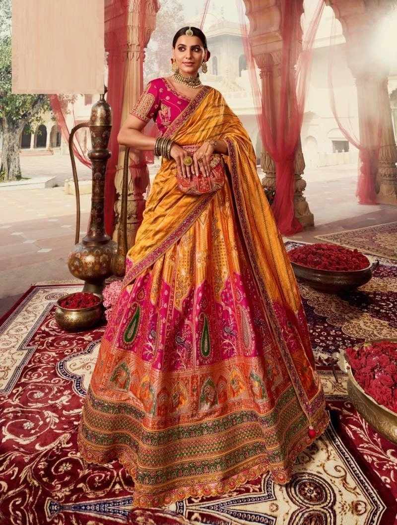 Royal Vrindavan Vol 39 Banarasi Silk Designer Lehenga Choli Collection