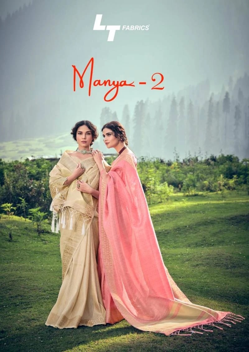Lt Manya 2 Casual Wear Tissue Saree Collection