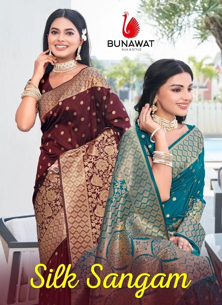 Bunawat Silk Sangam Pure Banarasi Silk Saree Best Price