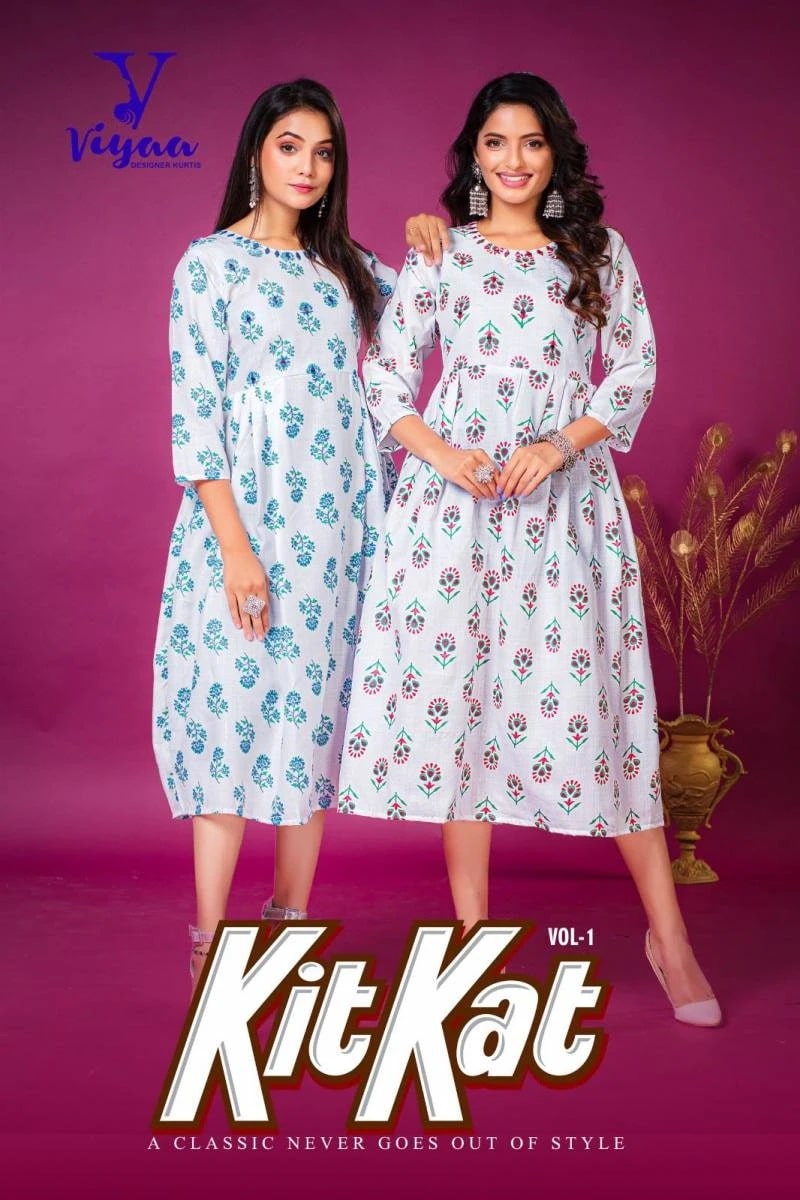 Viyaa Kit Kat Casual Trendy Anarakali Kurti Collection