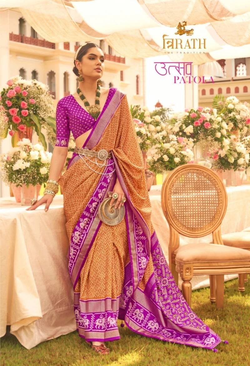 Trirath Utsav Patola Silk New Designer Traditional Saree Collection