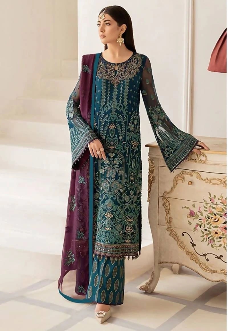 Libas 156 Faux Georgette Designer Pakistani Suits Collection