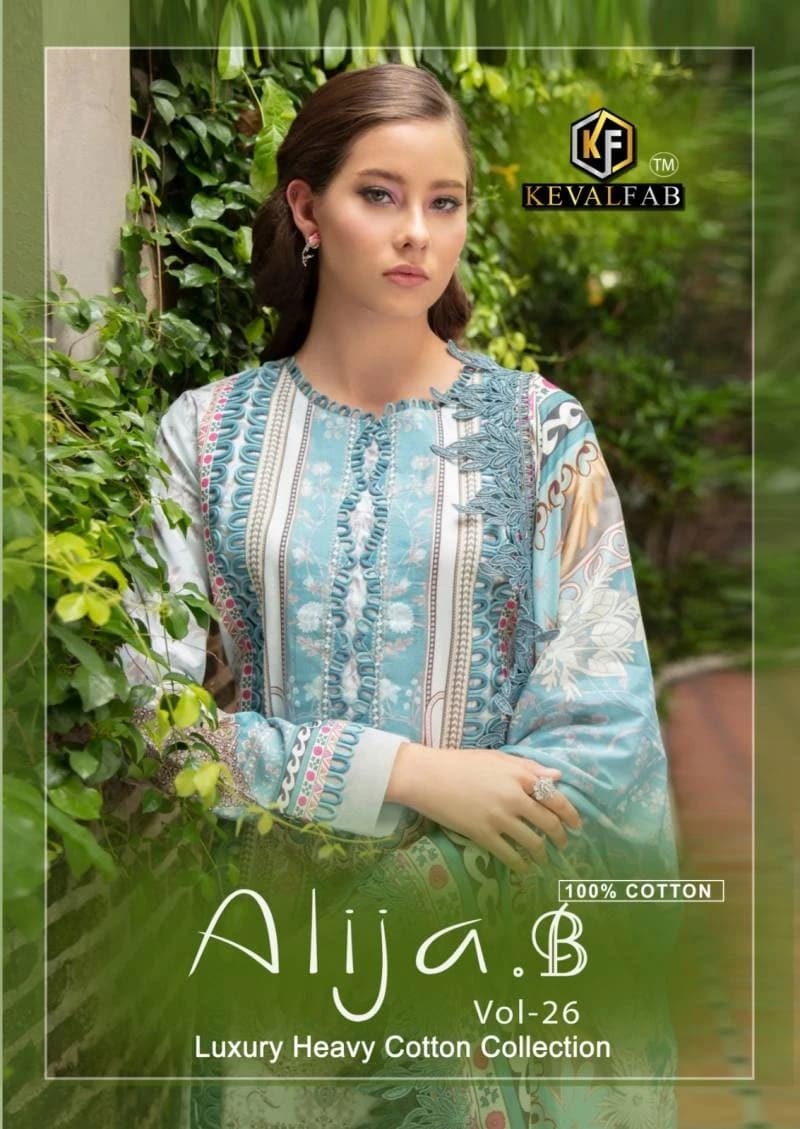 Keval Alija B Vol 26 Karachi Cotton Printed Dress Material Collection