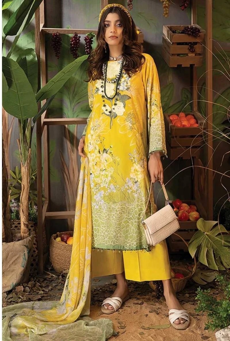 Aasha Adan Libas 1013 Pakistani Suits Cotton Dupatta Collection