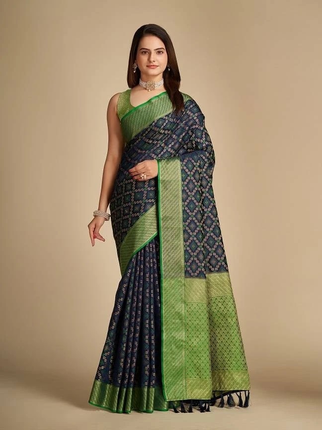 Rajtex Kalash Silk 92001-92010 Series Indian Patola Silk Sarees Wholesale  Catalog( 10 Design)