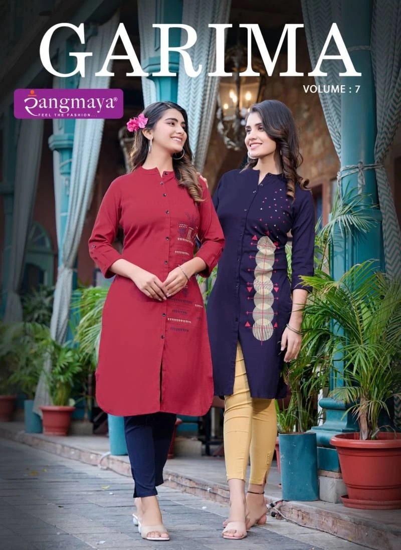 Rangmaya Garima Vol 7 Casual Designer Kurti Collection