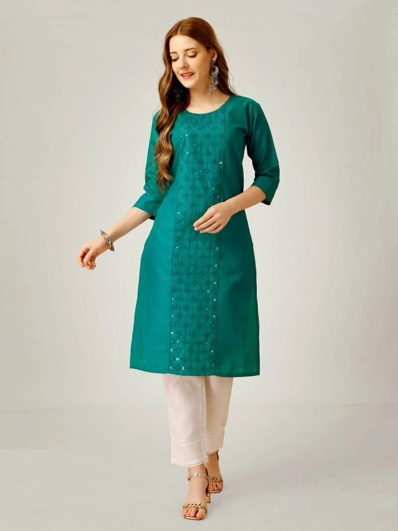 Kurti Set 1062 Sequence Work Kurti With Bottom Collection Wholesale Collection