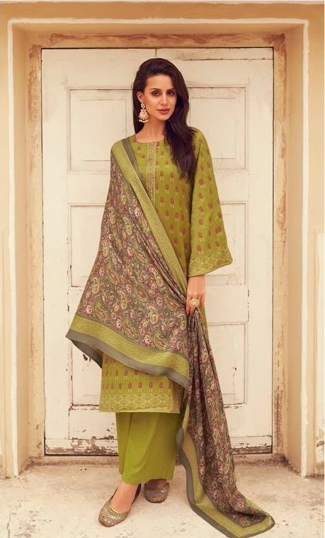 Mumtaz Jasmine Nx Pure Pashmina Embroidery Dress Material Wholesale Shop