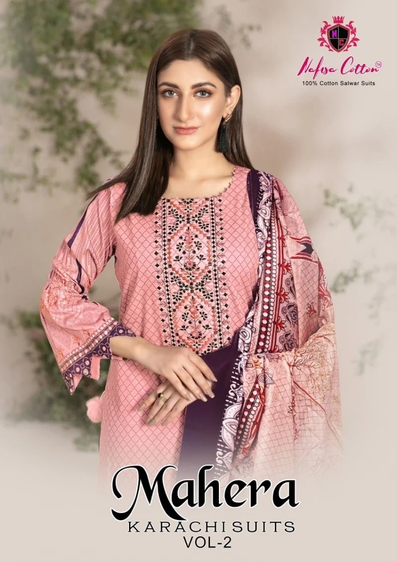 Nafisa Mahera Vol 2 Soft Cotton Printed Karachi Dress Material