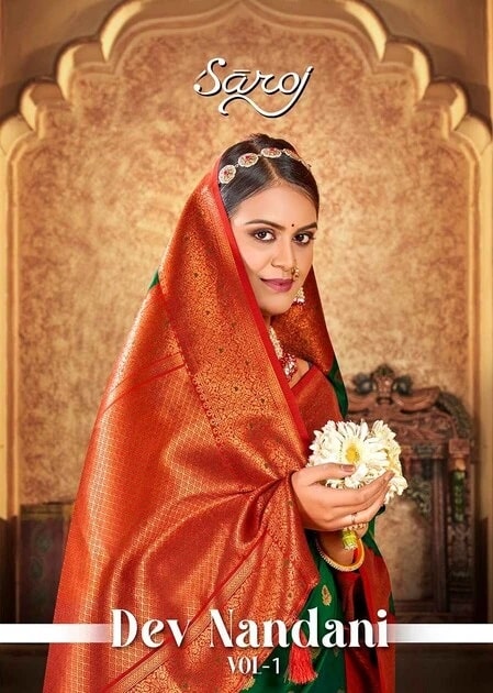 Saroj Dev Nandini Vol 1 Heavy Silk Saree Online in India at Best Price Wholesaler