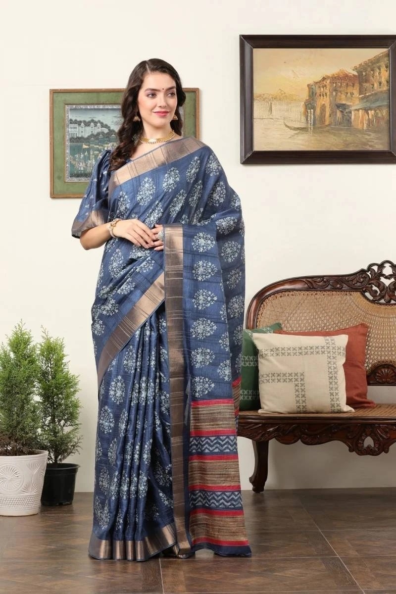 Apple Holland 6 Casual Wear Printed Silk Saree Collection