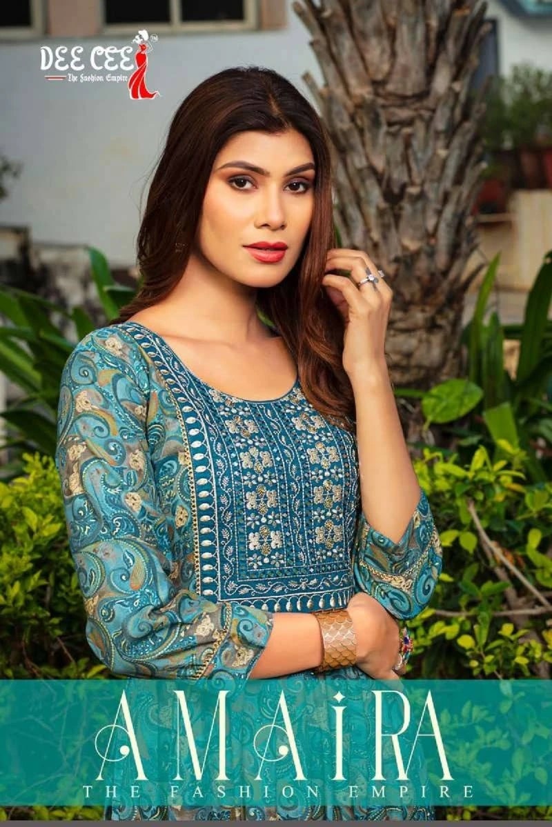 Deecee Amaira Sequence Trendy Flared Long Kurti Collection