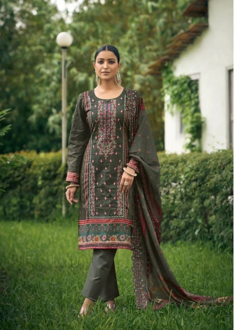 Jihan Bin Saeed Vol 7 Pure Lawn Cotton Pakistani Salwar Suits Collection