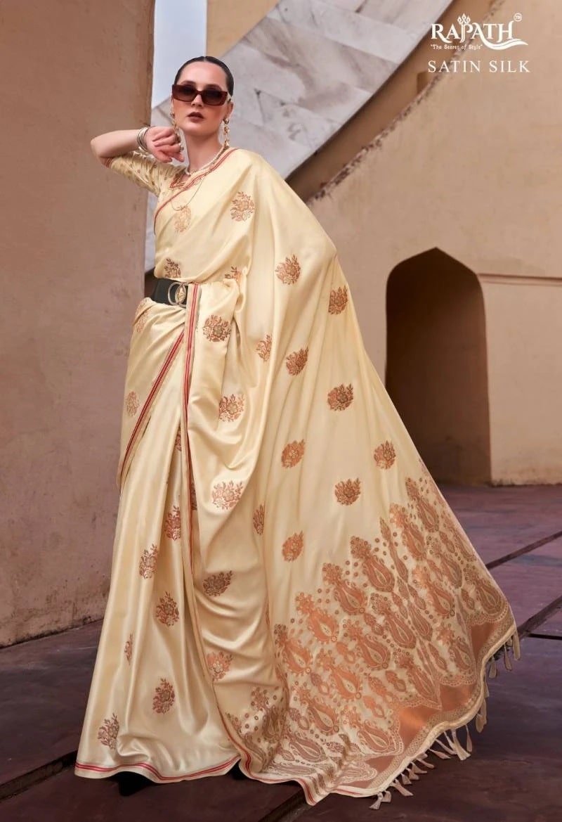 Rajpath Tathastu Silk Sattin Zari Designer Weaving Saree Collection