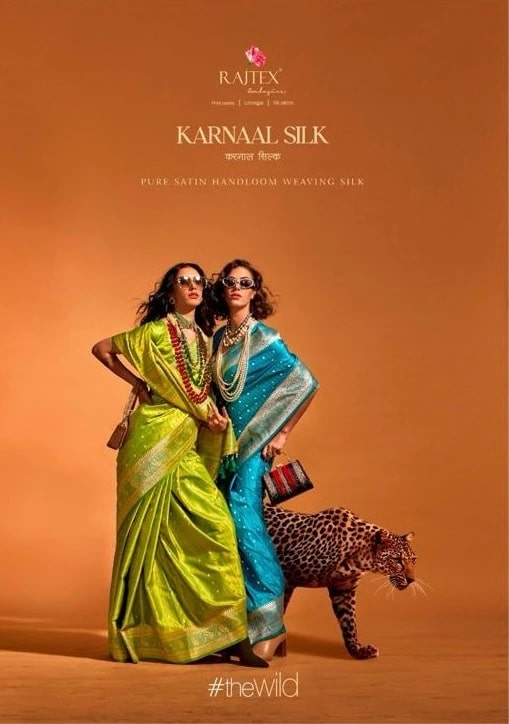 Rajtex Karnaal Silk Handloom Weaving Sarees Online
