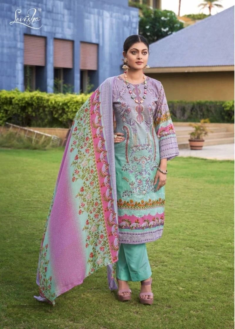 Levisha Jashn E Noor Designer Cotton Dress Material Collection