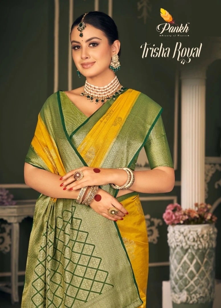 Pankh Trisha Royal Tissue Silk Saree Wholesale Shop