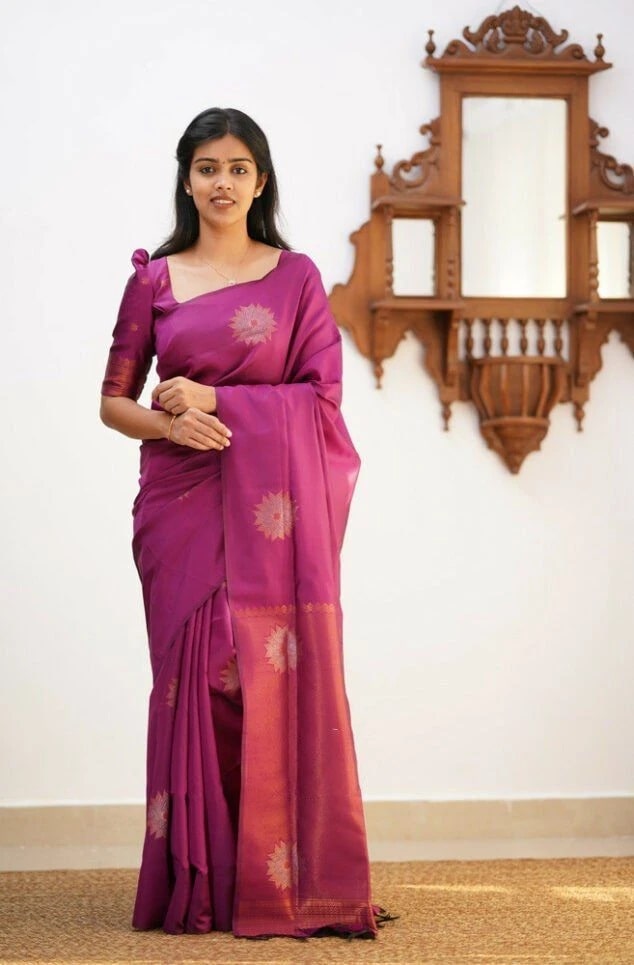 Soft Silk 5009 Rich Pallu Jacquard Work Lichi Silk Saree Collection