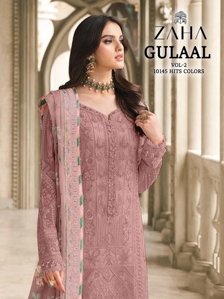Zaha Gulaal 10145 A To D Designer Pakistani Salwar Suits