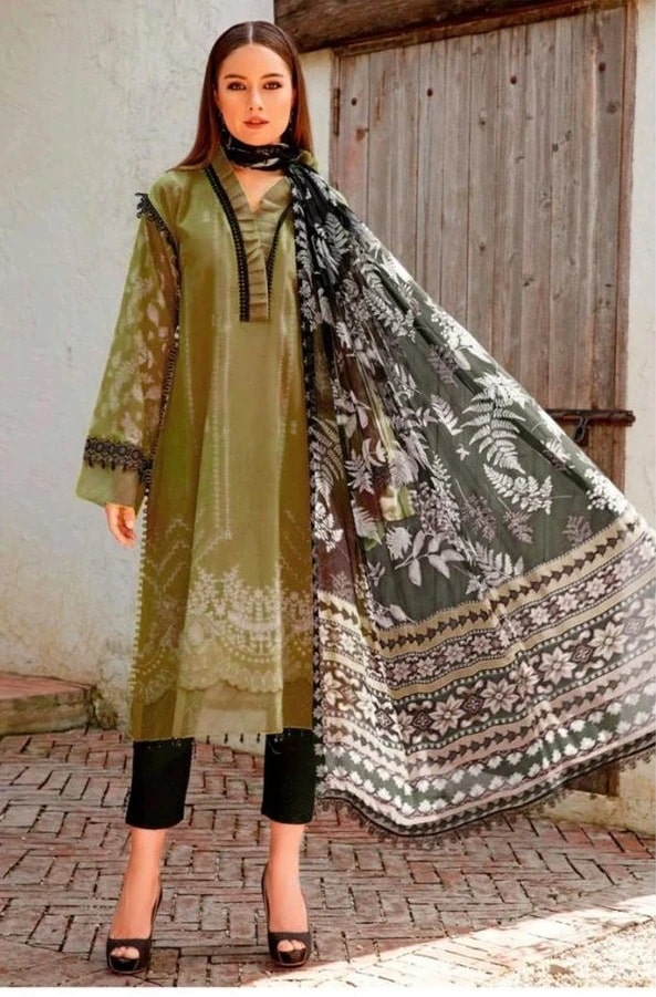 Hazzel M Print 058 Pakistani Salwar Suits Cotton Dupatta Collection