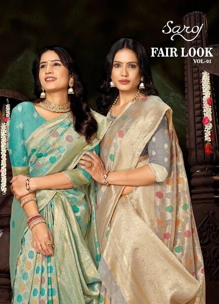 Saroj Fair Look Vol 1 Cotton Silk Trendy Saree Wholesalers