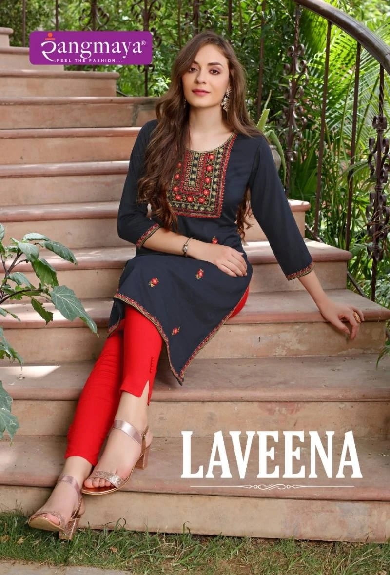 Rangmaya Laveena Regular Wear Designer Kurtis Collection