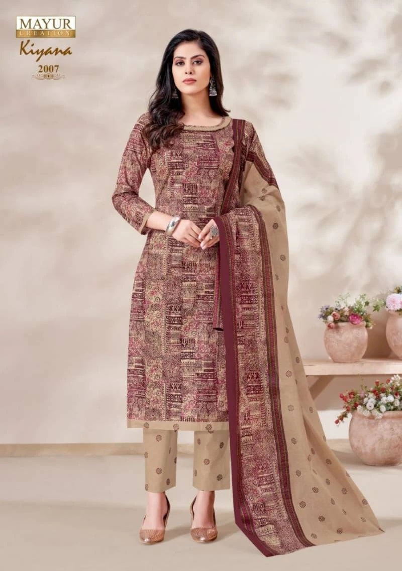 Mayur Kiyana Vol 2 Casual Wear Soft Cotton Dress Material Wholesale