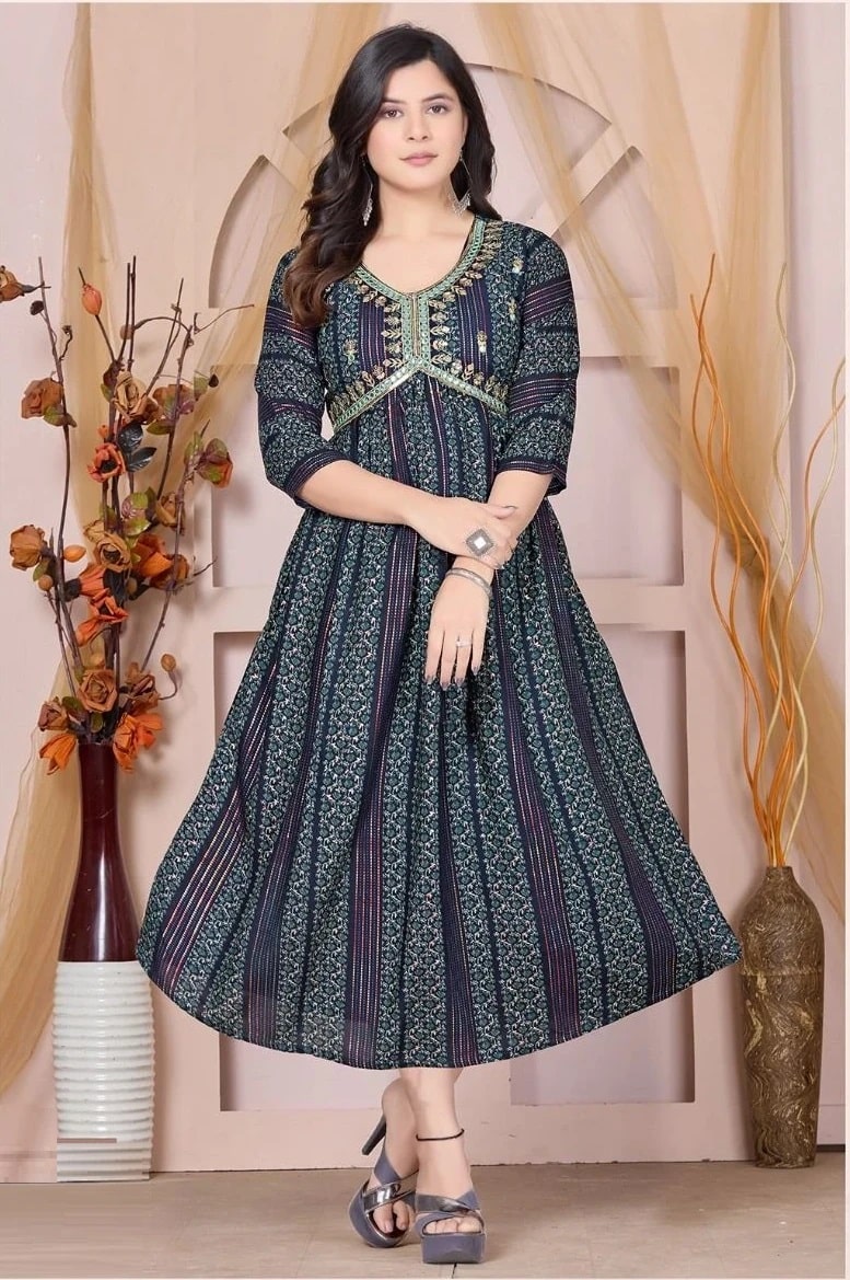 Beauty Queen Classic Charm Vol 2 Embroidered Alia Cut kurtis Collection