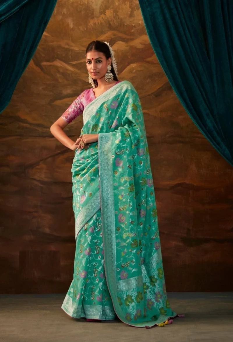 Kimora Sakhi Pure Viscose Silk Designer Saree Collection