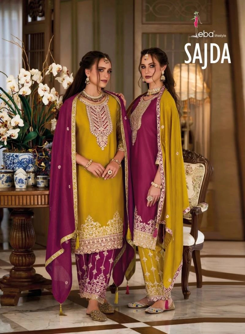 Eba Sajda 1663 And 1664 Ready Made Designer Salwar Suits Collection