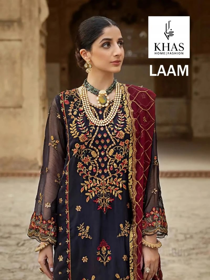 Khas Laam Faux Georgette Pakistani Suits Collection