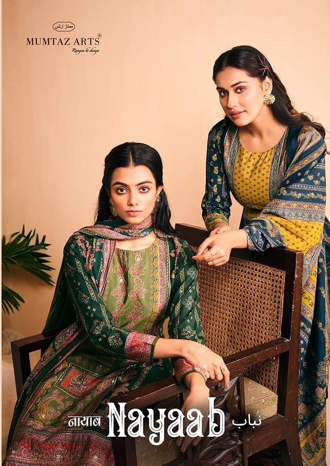 Mumtaz Nayaab Muslin Printed Designer Dress Material Collection